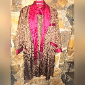 1940's-50 mens satin smoking Robe